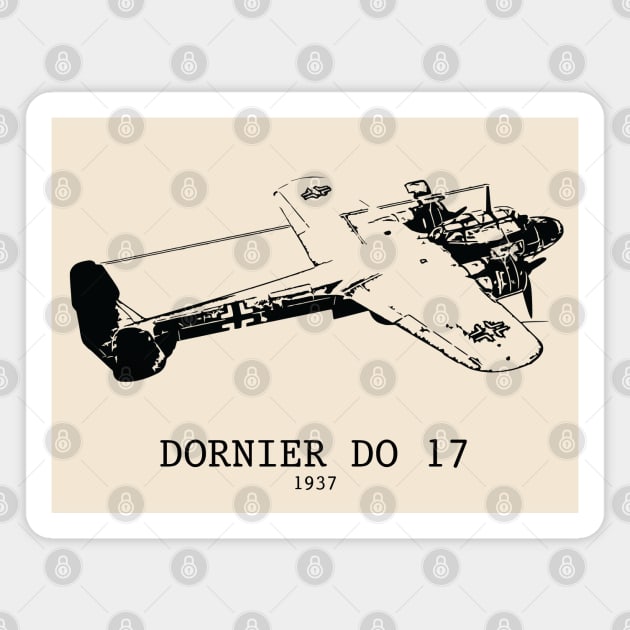 Dornier Do 17 WWII German Light Bomber Magnet by Lakeric